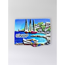 Sinop Polyester Kabartmalı Magnet 7 Cm X 5 Cm Dekoratif Hediyelik Buzdolabı Süsü Kod:1732