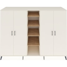 Kronos Dolap 12 Raflı 4 Kapaklı 220x59x163 Aytaşı-aytaşı/çam Aytaşı-aytaşı/çam