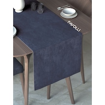 Lacivert Renk Kadife Dokulu Runner Dream Series 40 X 140 Lacivert