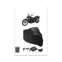 Siyah Yamaha Xvs 650 Drag Star Su Geçirmez Dayanıklı Motosiklet Örtüsü