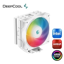 Deepcool Ag400 V5 Argb İşlemci Soğutucu White Amd Ve İntel Uyumlu 120mm Kule Tipi Hava Soğutma 12 Cm Hava Soğutucu Tdp 220w Beyaz Beyaz - Argb