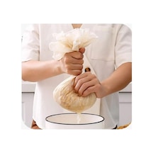 Çember Süzme Bezi, Yıkanabilir Keten Bez Natural Organik 2 Ebat 40x40-60x60 Belirtilmemiş