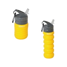 Nurgaz Ng 185 Silikon Katlanabilir Matara - Sarı