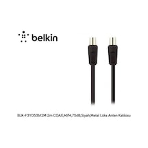 Belkin Blk F3Y053Bf2M 2Mt Coax.M M75Db.Siyah.Metal Kablo