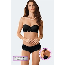 Pierre Cardin 4696 Verona Balenli Destekli Sütyen Takım-siyah Siyah