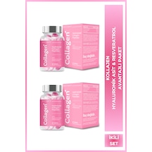 Collagen & Hyaluronic Acid & Resveratrol 1x30 Tablet İkili S...