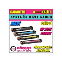 Hp Color Laserjet Pro M252N Uyumlu Toner Mavi (Cf401X-Cf201A)