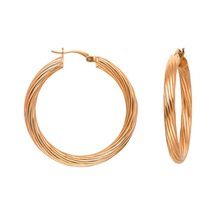 Glorria Gümüş 3 Cm Burgu Halka Küpe N11.30820