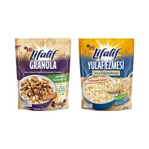 3 Adet Eti Lifalif İnce Öğütülmüş Yulaf Ezmesi & Granola İkilisi