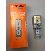 3 Adet Osaka Dimmer Uyumlu G9 Led 220v 3w 200 Lümen 3000kelvin