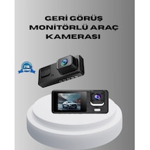 Park Modlu 3 Kameralı Araç Kayıt 1080p Ön Kamera 2 Ekran