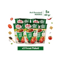 Snapeats Bardakta Acılı Domatesli Noodle Çorbası 60g X5