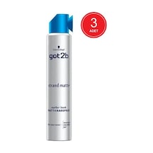 Schwarzkopf Got2b Strand Matte Mat Saç Spreyi 3 x 200 ML