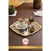 Grimorlife Tepsili Gold Porselen Fincan Seti Damat Kahvesi-söz Nişan Türk Kahvesi Kahve Fincanı Gold Grimorlife Tepsili Gold Porselen Fincan Seti Damat Kahvesi-söz Nişan Türk Kahvesi Kahve Fincanı Gold