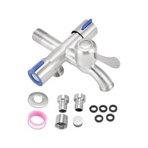 Tongxida Bosphorusboutique Yollu Yollu Vanası Üç Musluk Musluğu Makinesi Lavabo Gümüş Çamaşır Bantlı Açı 2 Ub Renkli Çok Renkli