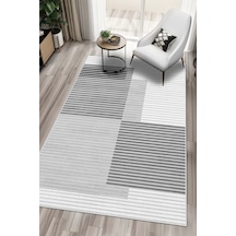 West Home Makinede Yıkanabilir Kaymaz Taban Leke Tutmaz Gri Modern Salon Halısı Mutfak Halısı Ve Yolluk Wh601 Grey