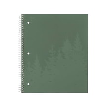 Five Star Spiral Defterler + Çalışma Uygulaması, Geri Dönüştürülmüş Kapak, 4'lü Paket, 1 Konu, Kolej Çizgili Kağıt, 8-1/2 "x 11", Dizüstü Bilgisayar Başına 100 Sayfa, Zion Clay, Olimpik Yeşil, Buzul 103 Ivory