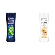 Kepeğe Karşı Etkili Şampuan Günlük Arınma Ve Ferahlık 350 Ml Ve Clear Saç Dökülmesine Karşı Zencefil Özü Kepeğe Karşı Etkili Şampuan 350 Ml