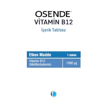 Vitamin B12 60 Tablet 2 Paketi