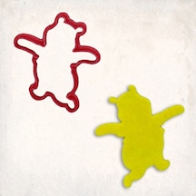 Winnie The Pooh Kurabiye Kalıbı Şekillendirici Kopat KIrmızı