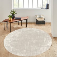 Rovigo Home Dijital Baskı Yıkanabilir Kaymaz Taban Yuvarlak Salon Halısı RVG7291-HS182 Çok Renkli