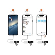 İphone İpad İçin Lightning To Otg Adapter Dişi Usb Dönüştürücü Adaptör Flash Disk Yedek Alma