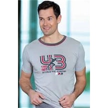 Çamaşır Kenti Berrak Erkek 43 Baskılı T-shirt 1038