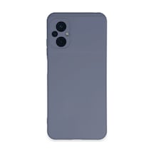 Xiaomi Poco M5 Kılıf Nano İçi Kadife Silikon - Gri -