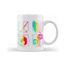 Attack On Titan Rainbow Kupa Bardak Porselen Karışık