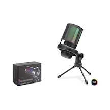 Profesyonel Rgb Mikrofon 192 Khz / 24 Bit Type-c - Siyah Me6s
