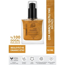 Bade Natural Nemlendirici ışıltılı Bronze Çok Amaçlı vücut Yağı 50 ML