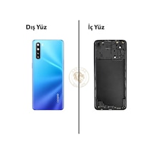 Oppo A91 Mavi  Orta Kasa Full Kasa Kapak Gövde Housing Çok Renkli