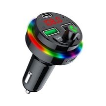 Sprange Stf1 Rgb Işık Pd 25w Qc3.1a Şarj Bluetooth Fm Transmiter