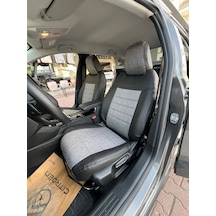 Citroen C4x Uyumlu Araca Özel Oto Koltuk Kılıfı 158550 Siyah-Gri