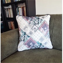 Ju Yaratıcı Tasarım Biyeli Yastık Kırlent Kılıfı Desenlı 45x45