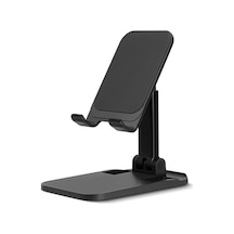 Telefon Standı Aşağı Yukarı Hareketli Ayarlanabilir Metal Plastik Gövdeli Katlanabilir Masa Üstü Kullanımı İ