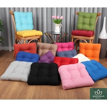 Altınpamuk Altınpamuk Sandalye Minderi Düğme Dikişi Detaylı 40X40Cm Bağcıklı