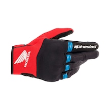 Alpinestars Honda Copper Korumalı Motosiklet Eldiveni Siyah Kırmızı Mavi
