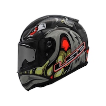 Ls2 Rapid 2 Spox Kapalı Kask Kırmızı - Gri