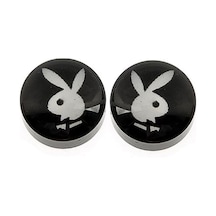 Tkpe00504 Playboy Çift Taraf Mıknatıs Unisex Küpe K2 Diğer