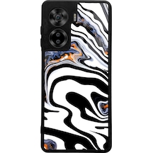 Casper Via X40 Beyaz Mermer Tasarımlı Glossy Telefon Kılıfı Uyumlu Çok Renkli