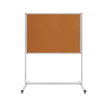 Panda 90 x 120 CM Sabit Tek Taraflı -  Tekerlekli Ayaklı Mantar Pano - pan171