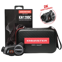 Knmaster KN1200C Motosiklet Kask Bluetooth Intercom Kulaklık Seti Siyah