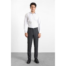 Süvari Antrasit Slim Düz Twill Normal Bel Casual Pantolon Spn2020500035-s08