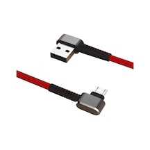 Konfulon S73 Micro USB Kablo 1M 2.1A - Kırmızı