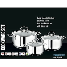 New Bonmarche 6 Pcs Mini Tencere Seti Metalik Model:clk001