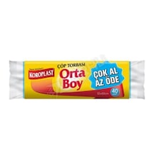 3 Adet Koroplast Çöp Torbası Orta Boy 40'lı