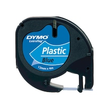 Dymo Letratag Şerit Plastik 12 Mmx4 Mt Mavi 91205