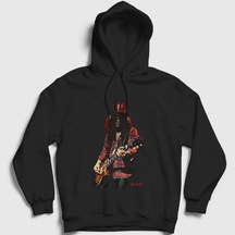 Presmono Unisex Les Paul Guns N' Roses Slash Kapüşonlu Sweatshirt