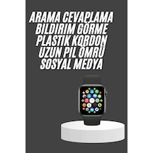Mey İthalat Akıllı Saat Çok Fonksiyonlu Uyku Takibi Adımsayar Nabız Ölçer Arama Cevaplayan